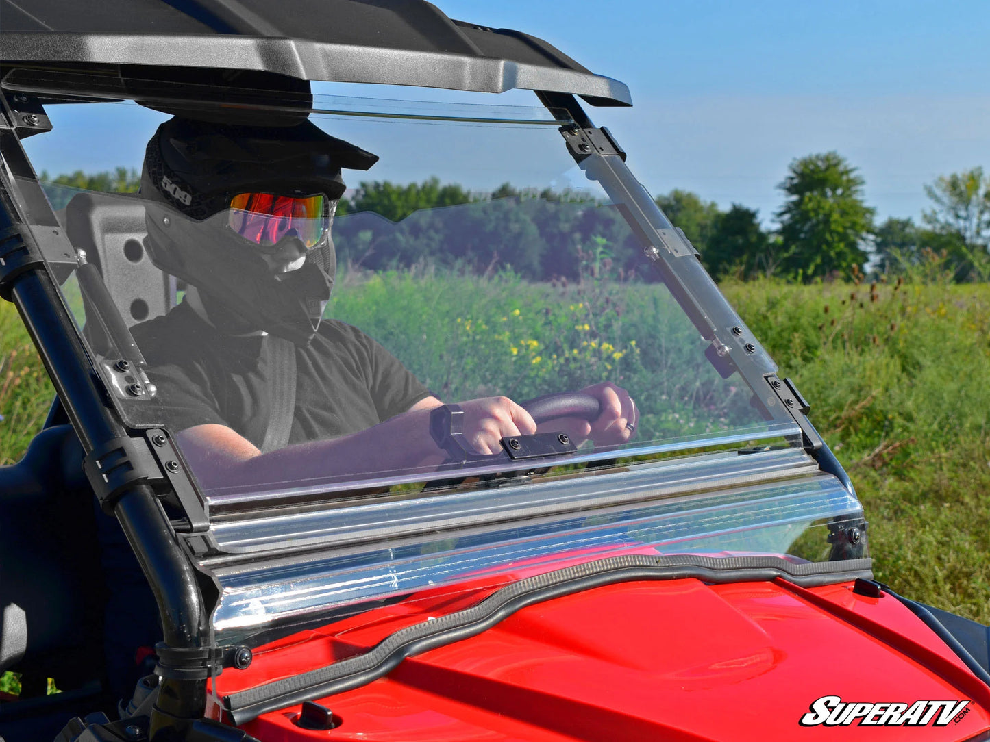 SuperATV - Honda Pioneer 520 Flip Windshield