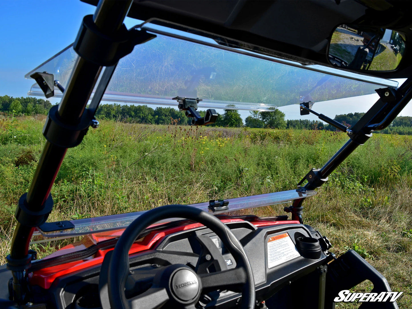 SuperATV - Honda Pioneer 520 Flip Windshield