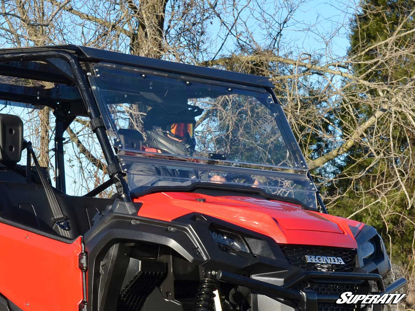 SuperATV - Honda Pioneer 1000 Flip Windshield
