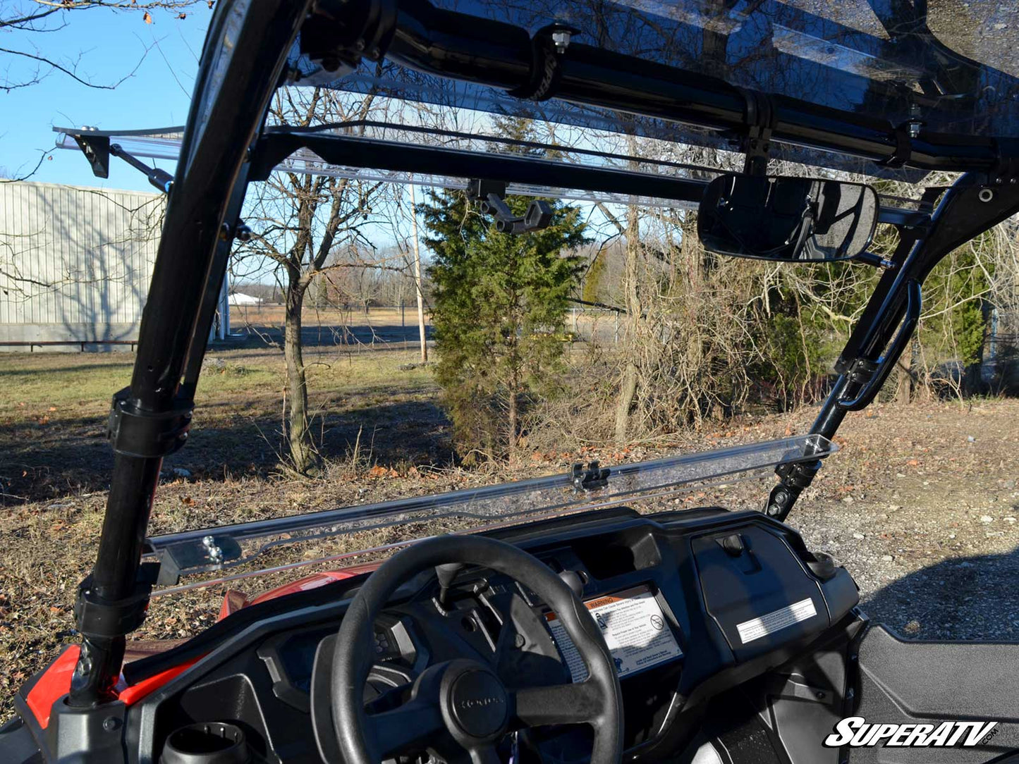 SuperATV - Honda Pioneer 1000 Flip Windshield