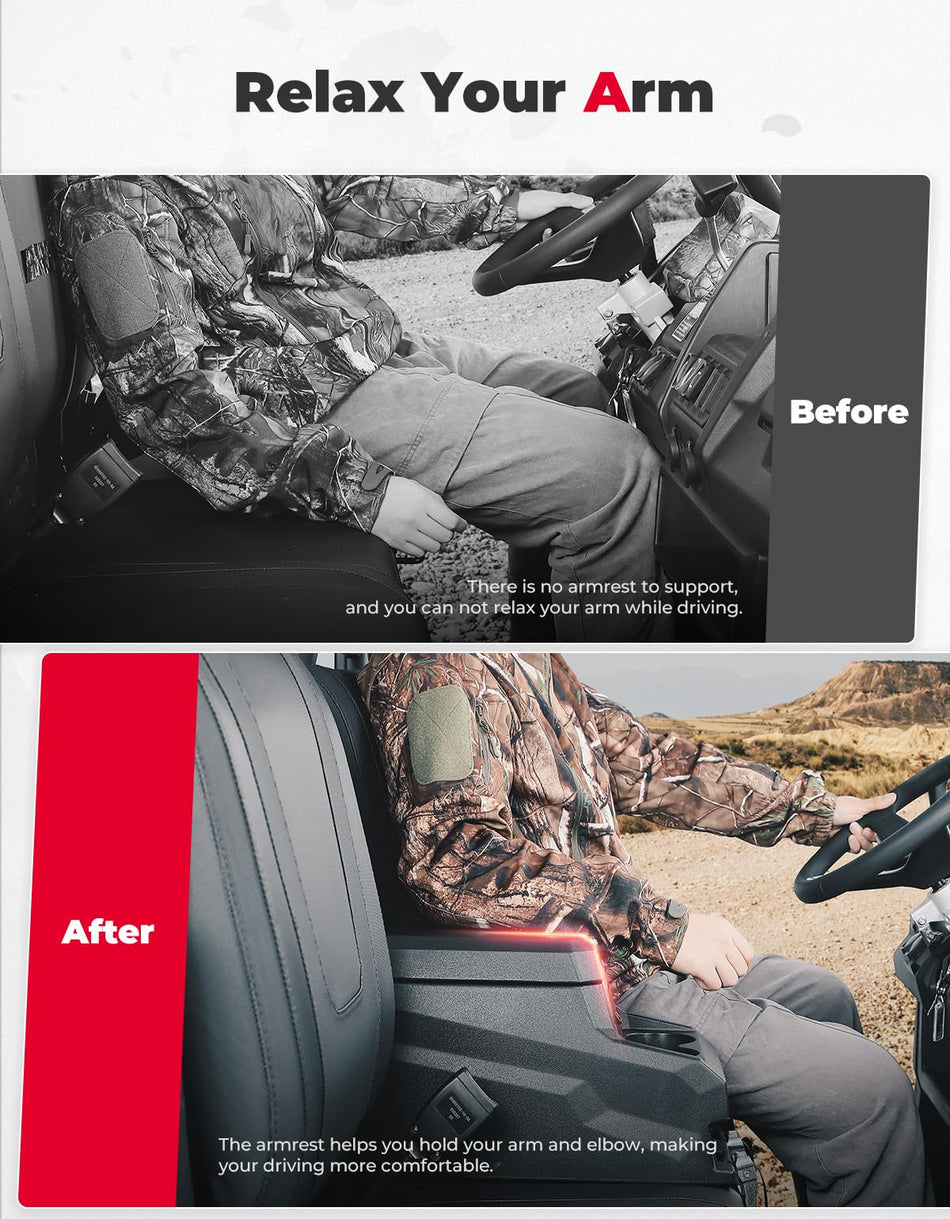 KEMIMOTO - UTV Bench Seat Center Console Box for CFMOTO UFORCE 1000/1000XL 2019-2025