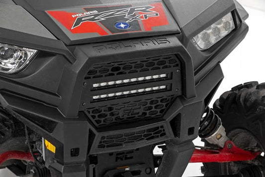 Rough Country - Grille Kit - 10" Black Slimline LED Pair | Polaris RZR XP 1000