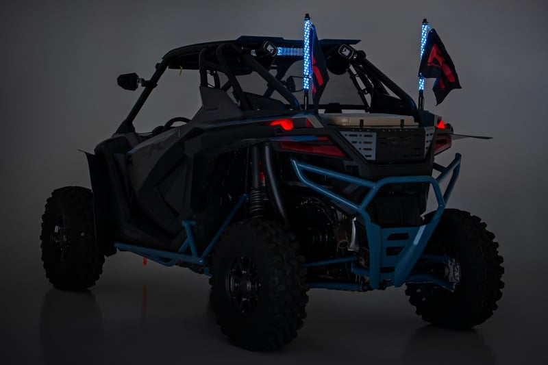 Rough Country - LED Light Whip Kit - 2 ft | Multi-Color | 2-pc