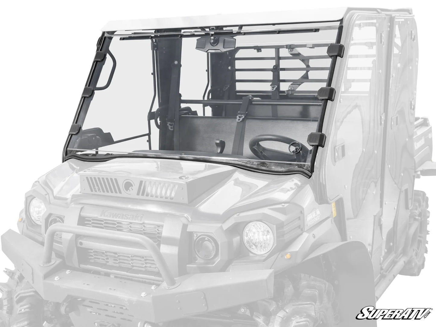 SuperATV - Kawasaki Mule Pro Scratch-Resistant Full Windshield