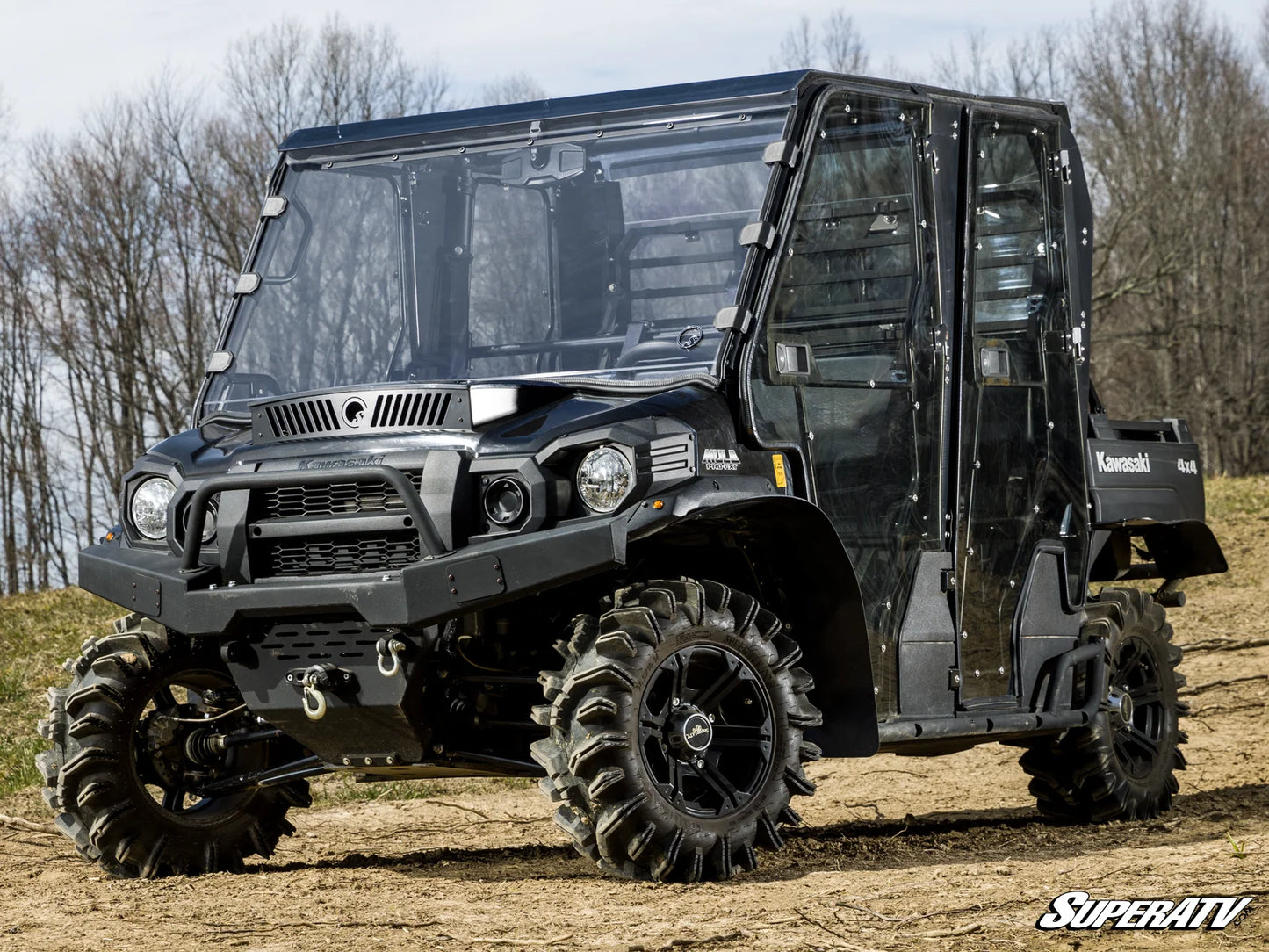 SuperATV - Kawasaki Mule Pro Scratch-Resistant Full Windshield