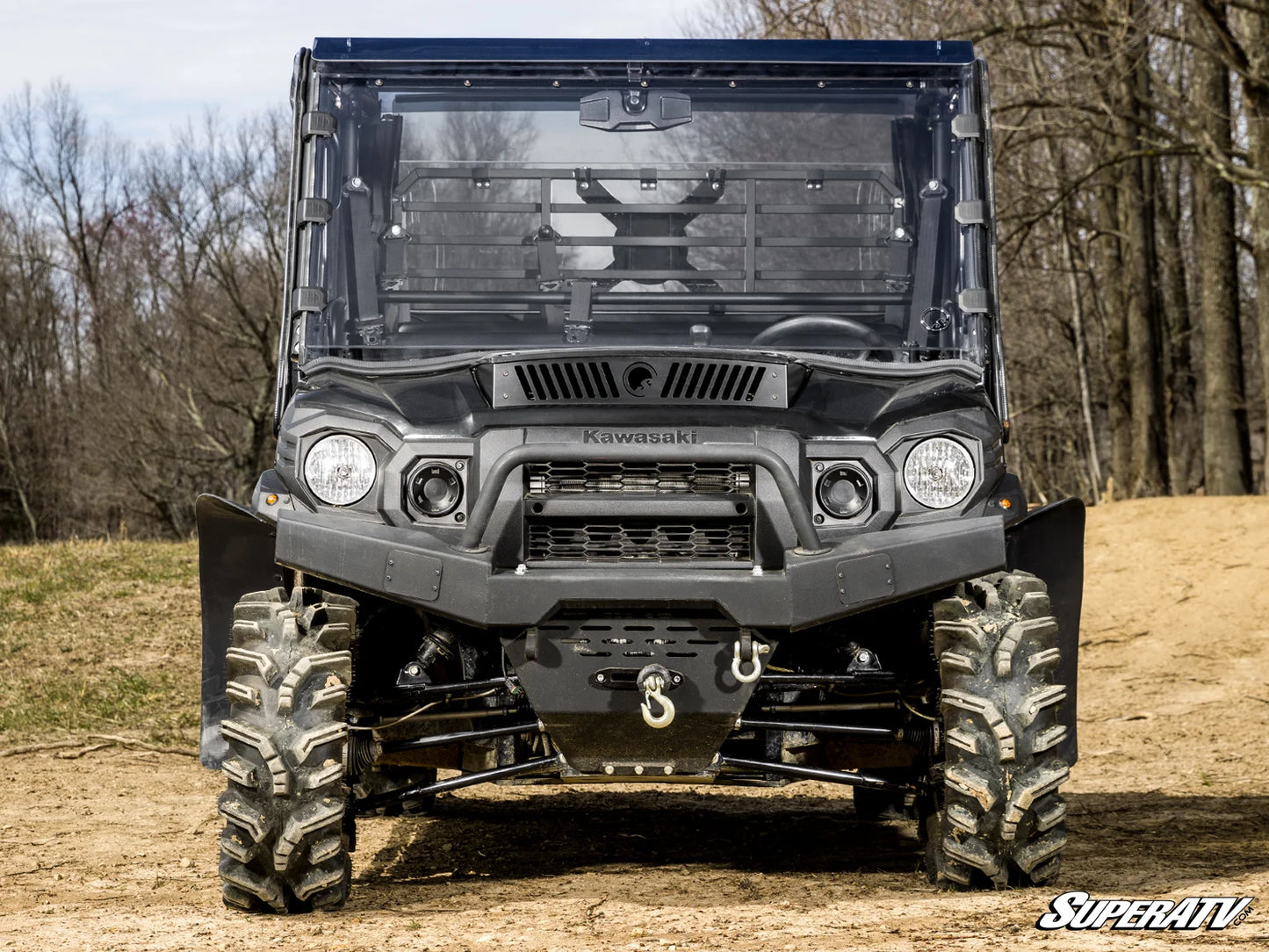 SuperATV - Kawasaki Mule Pro Scratch-Resistant Full Windshield