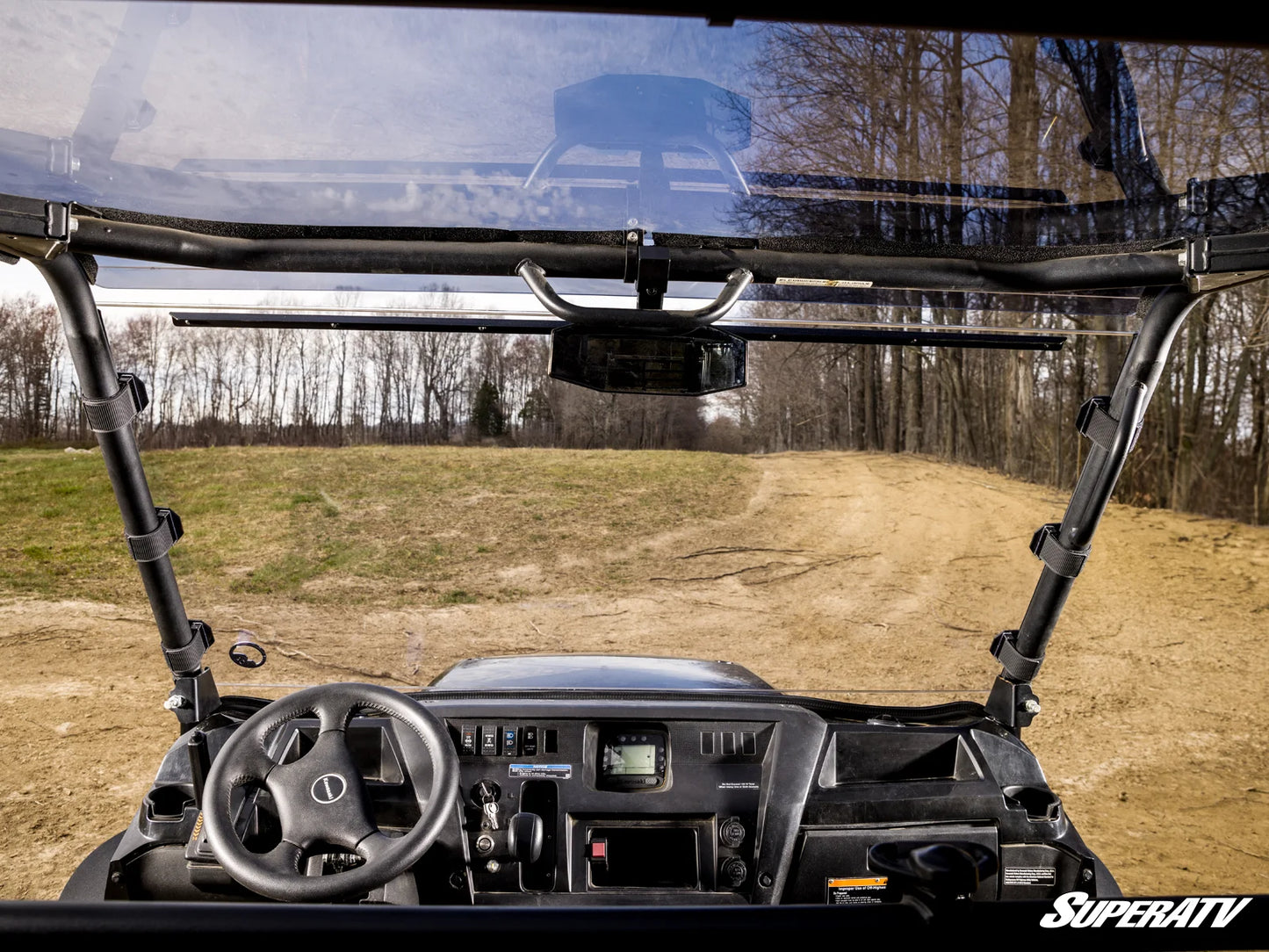 SuperATV - Kawasaki Mule Pro Scratch-Resistant Full Windshield