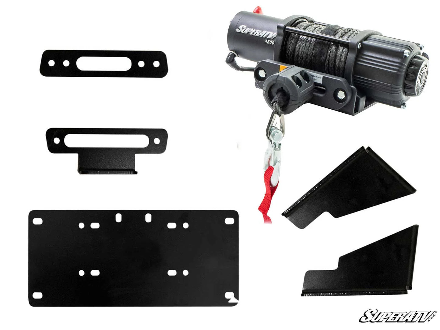 SuperATV - Kawasaki Mule Pro Winch Mounting Plate