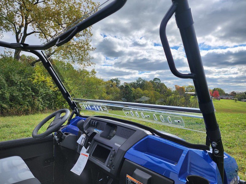 Kawasaki Pro FXR - 2 Pc General-Purpose Windshield with Vent/Clamp Options - 3 Star UTV