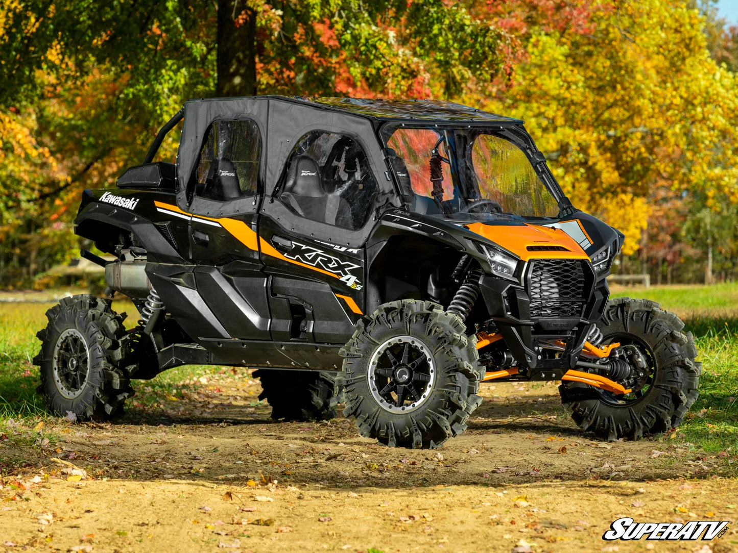 SuperATV - Kawasaki Teryx KRX 4 1000 Primal Soft Cab Enclosure Upper Doors