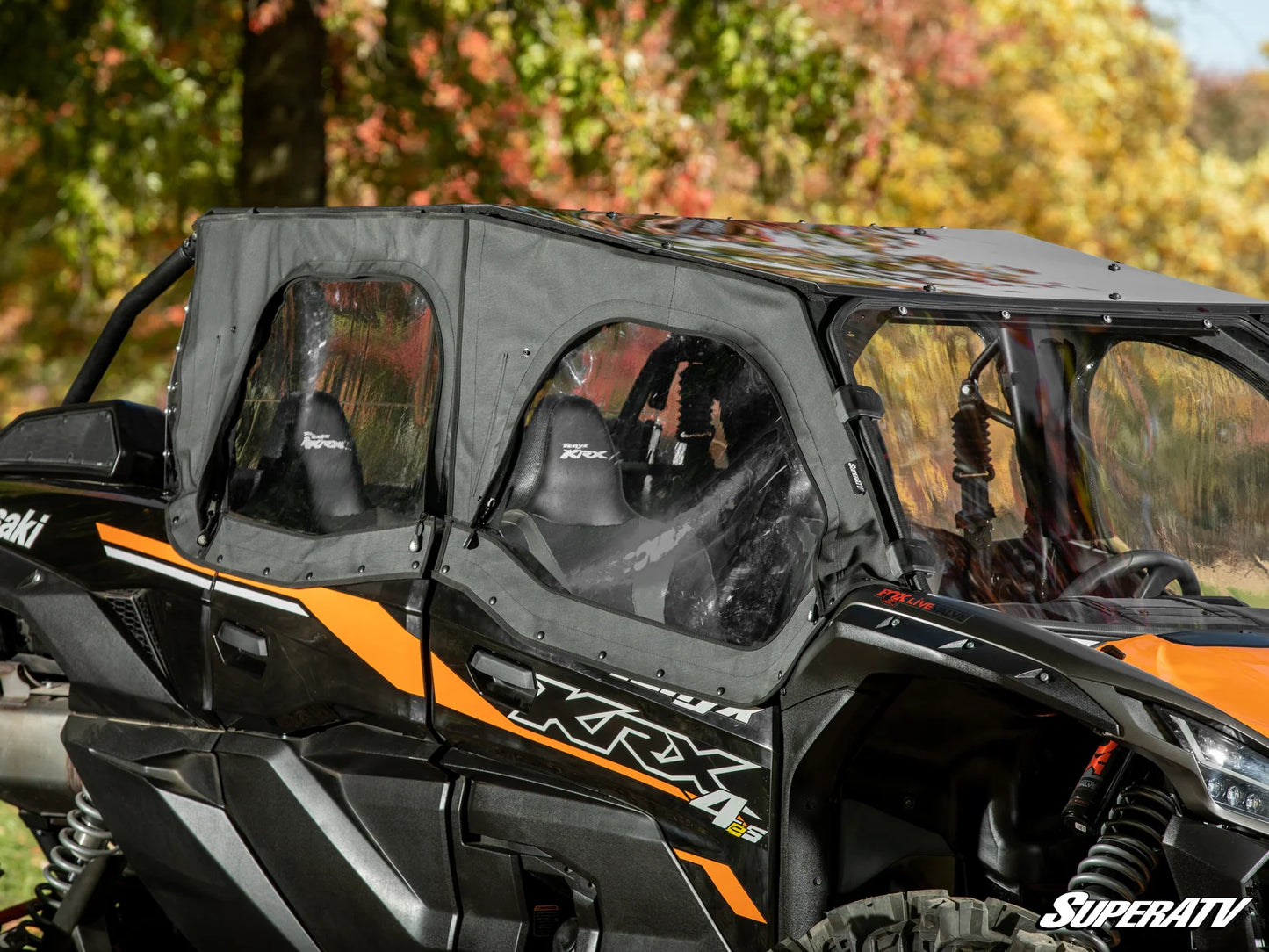 SuperATV - Kawasaki Teryx KRX 4 1000 Primal Soft Cab Enclosure Upper Doors
