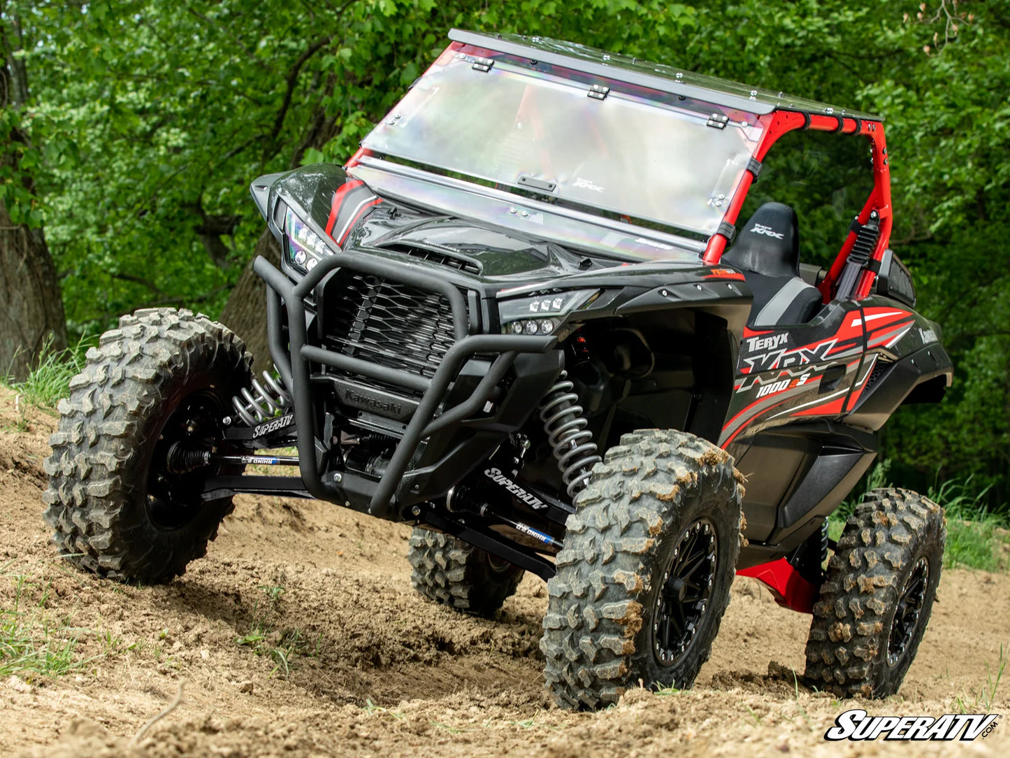 SuperATV - Kawasaki Teryx KRX 1000 1.5" Forward Offset Boxed A-Arms