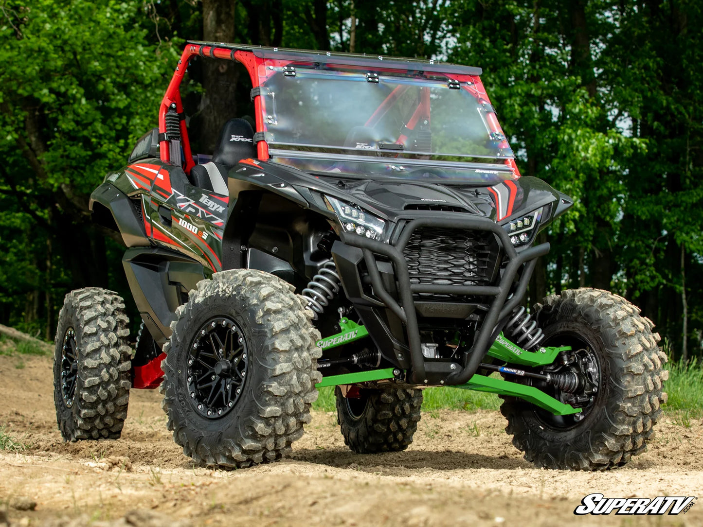 SuperATV - Kawasaki Teryx KRX 1000 1.5" Forward Offset Boxed A-Arms