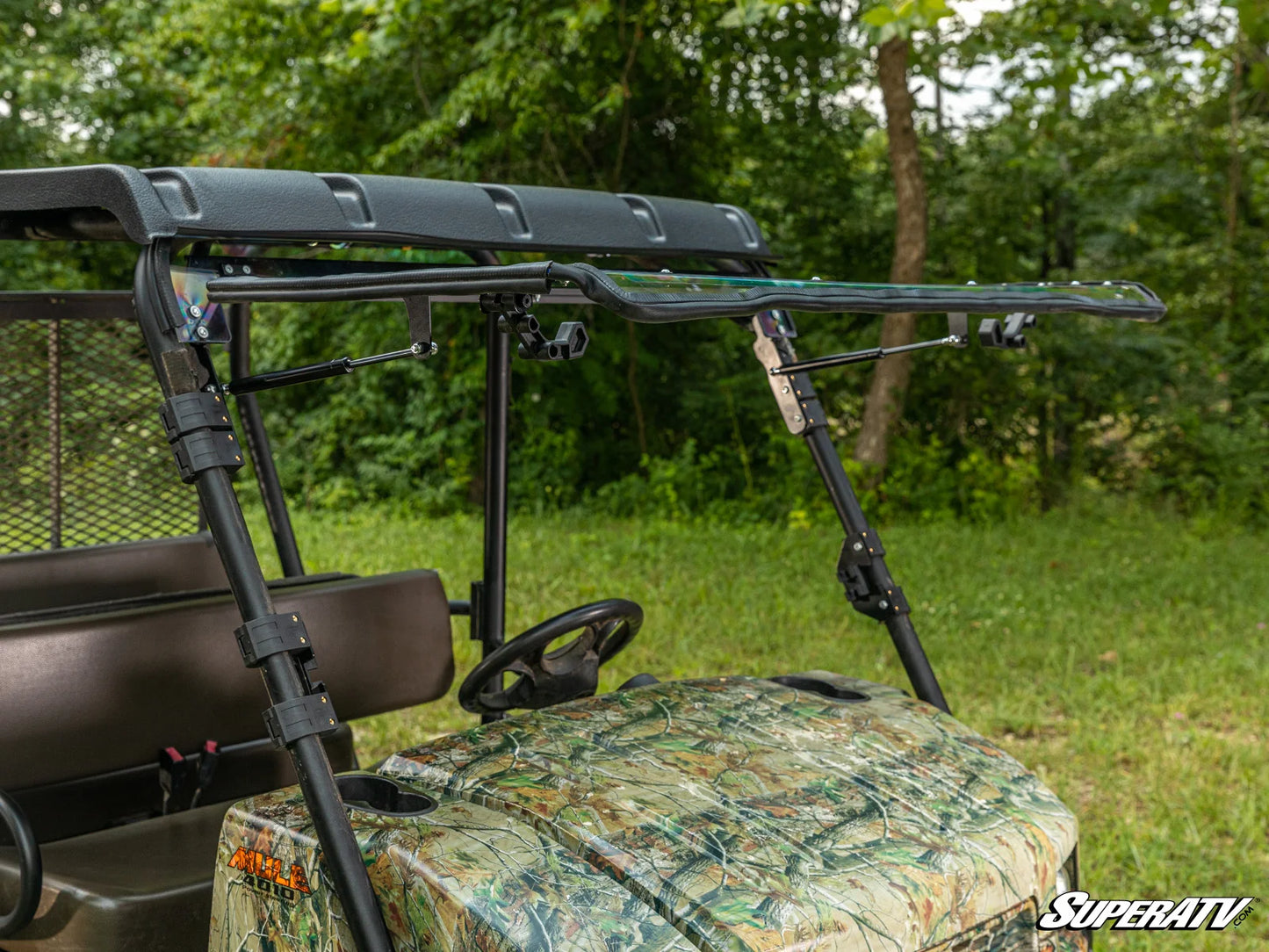 SuperATV - Kawasaki MULE 4000/4010 Scratch-Resistant Flip Windshield
