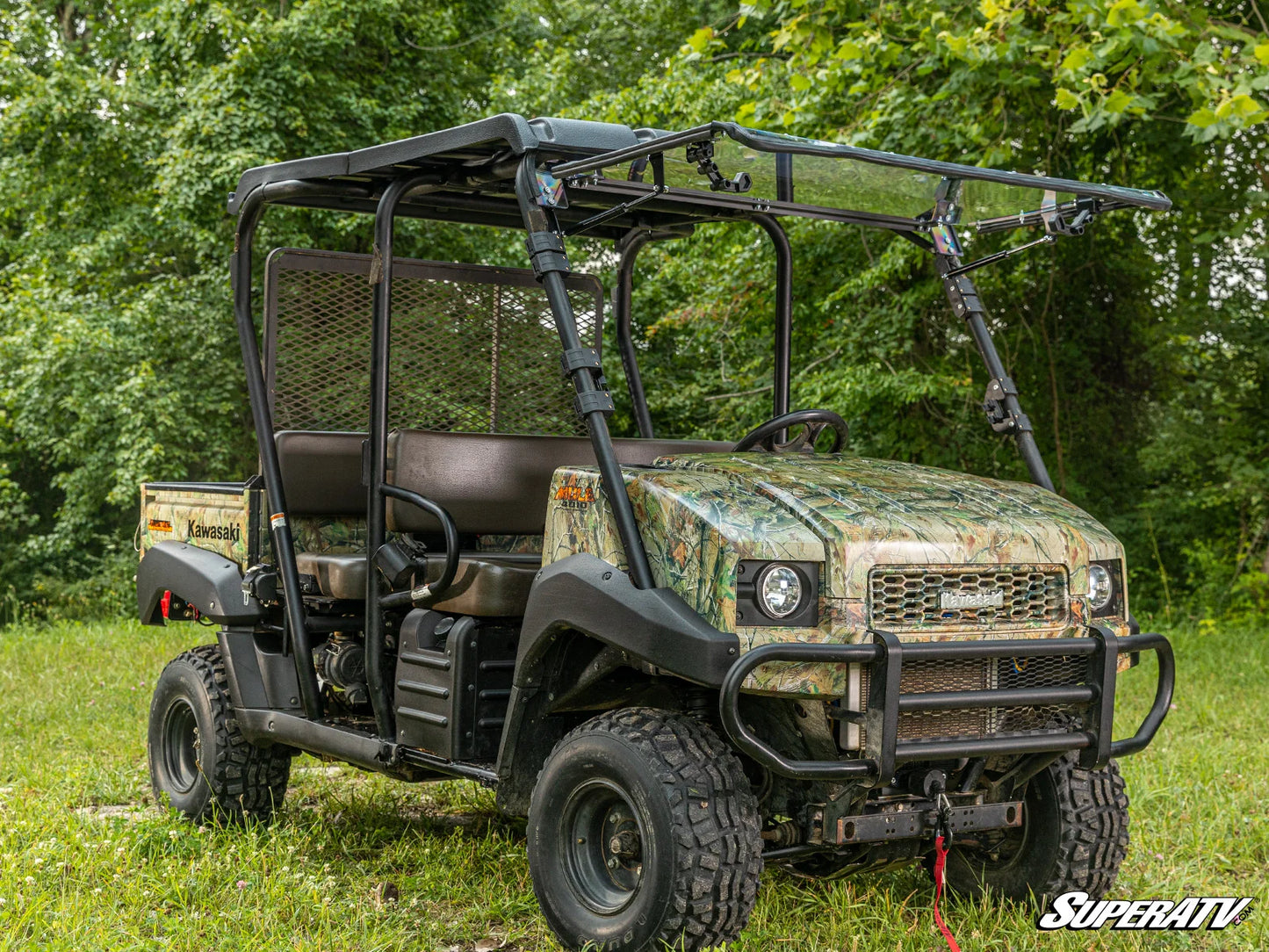 SuperATV - Kawasaki MULE 4000/4010 Scratch-Resistant Flip Windshield