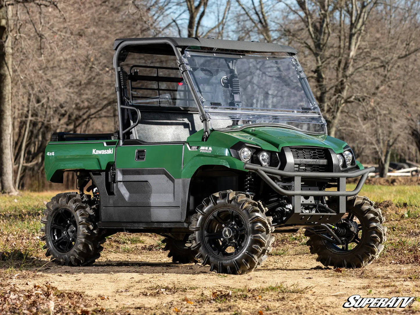 KAWASAKI MULE PRO-MX SCRATCH-RESISTANT FLIP WINDSHIELD