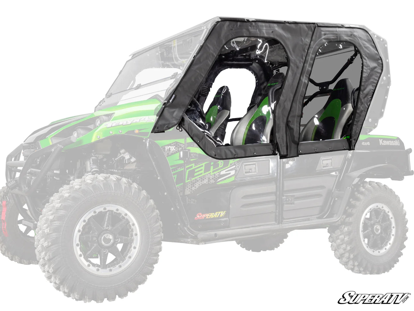 SuperATV - Kawasaki Teryx 4 Primal Soft Cab Enclosure Upper Doors