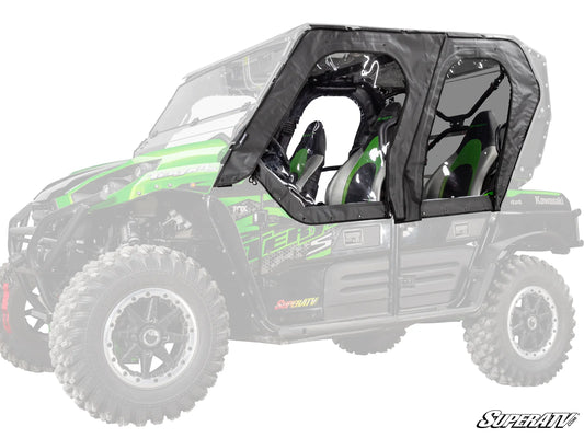 SuperATV - Kawasaki Teryx 4 Primal Soft Cab Enclosure Upper Doors