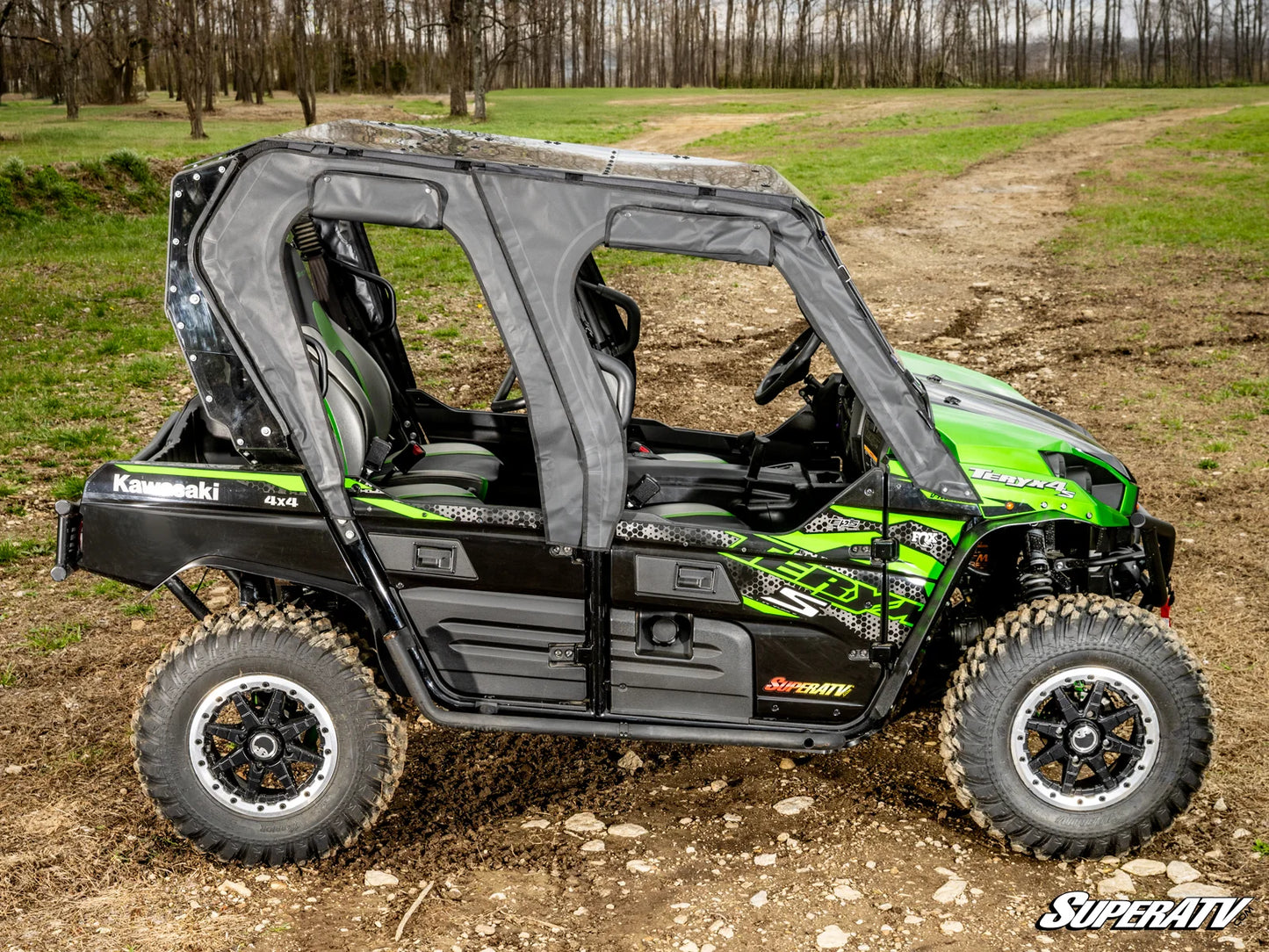 SuperATV - Kawasaki Teryx 4 Primal Soft Cab Enclosure Upper Doors