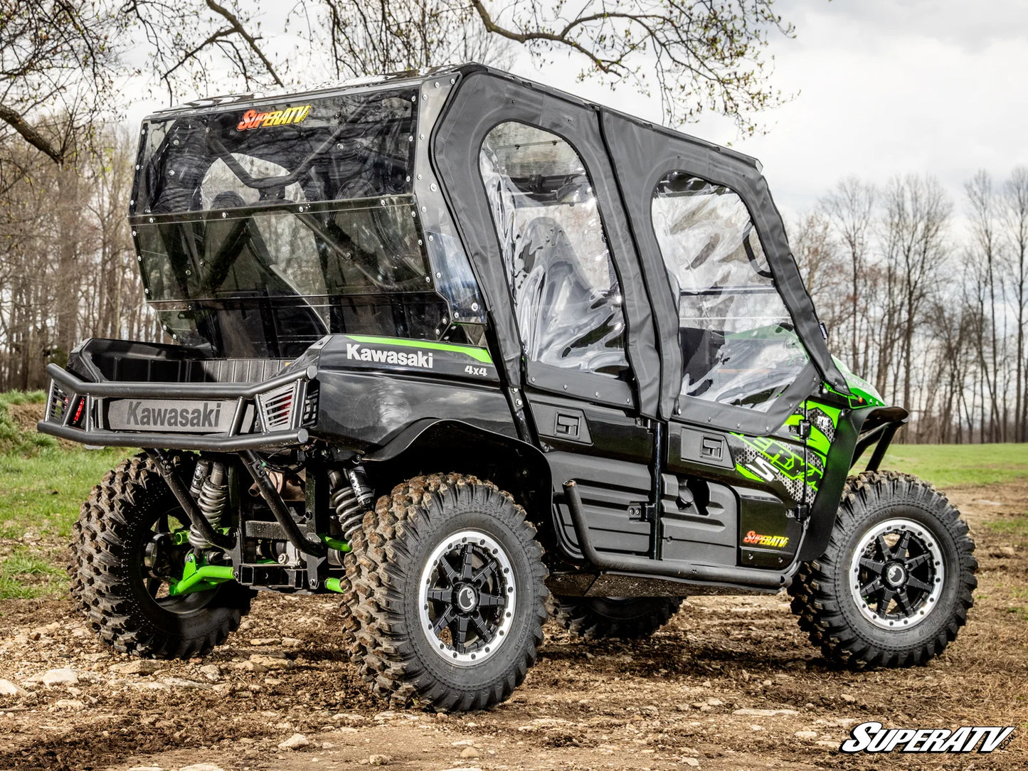 SuperATV - Kawasaki Teryx 4 Primal Soft Cab Enclosure Upper Doors