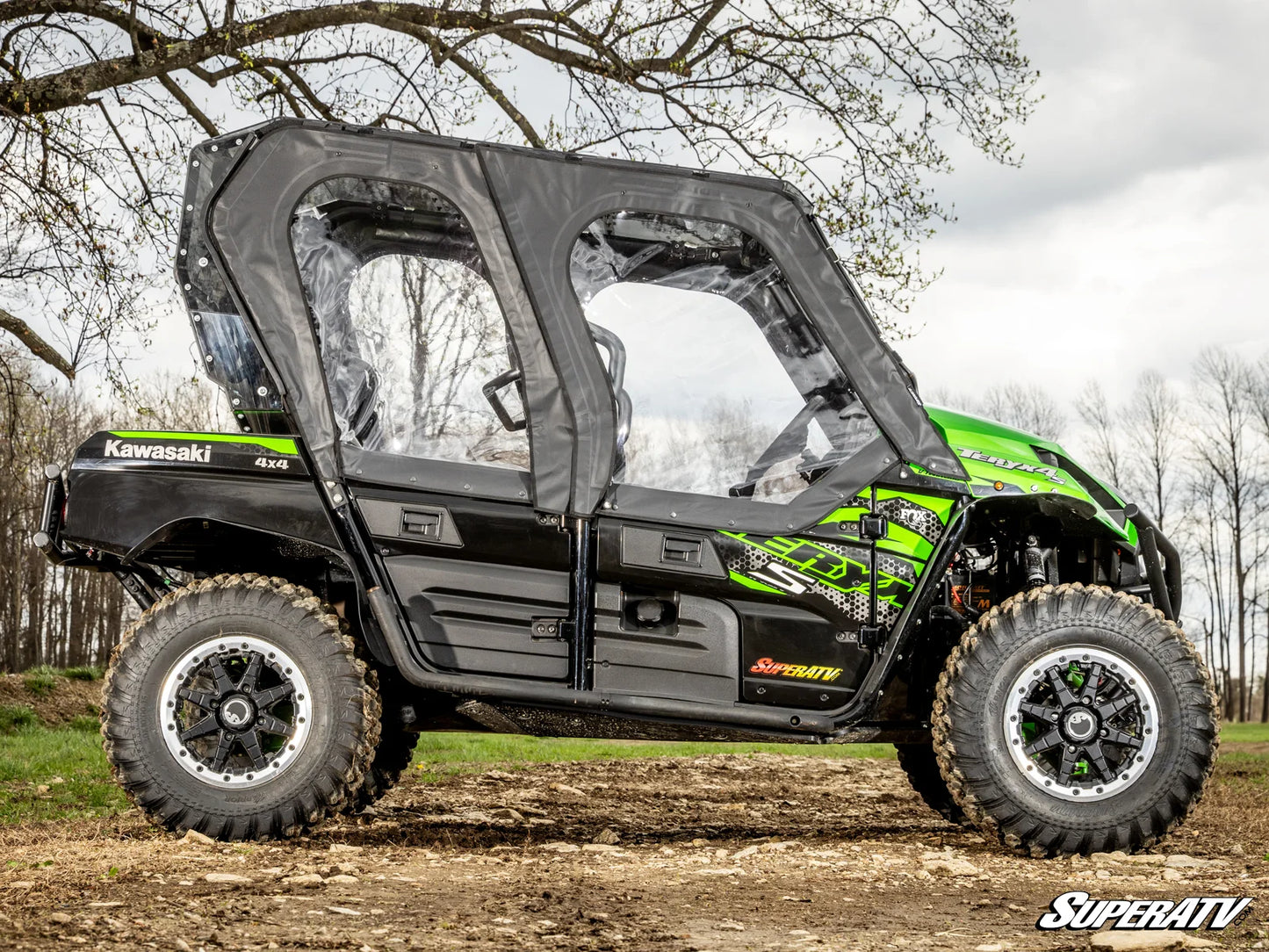 SuperATV - Kawasaki Teryx 4 Primal Soft Cab Enclosure Upper Doors