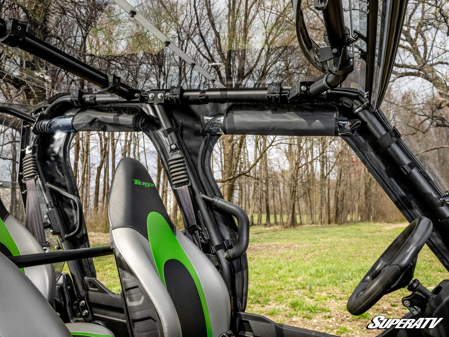 SuperATV - Kawasaki Teryx 4 Primal Soft Cab Enclosure Upper Doors