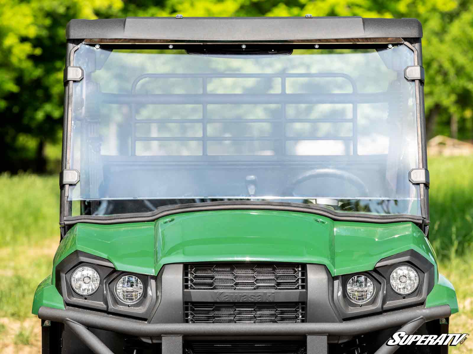 SuperATV - Kawasaki Mule PRO-MX Scratch-Resistant Full Windshield