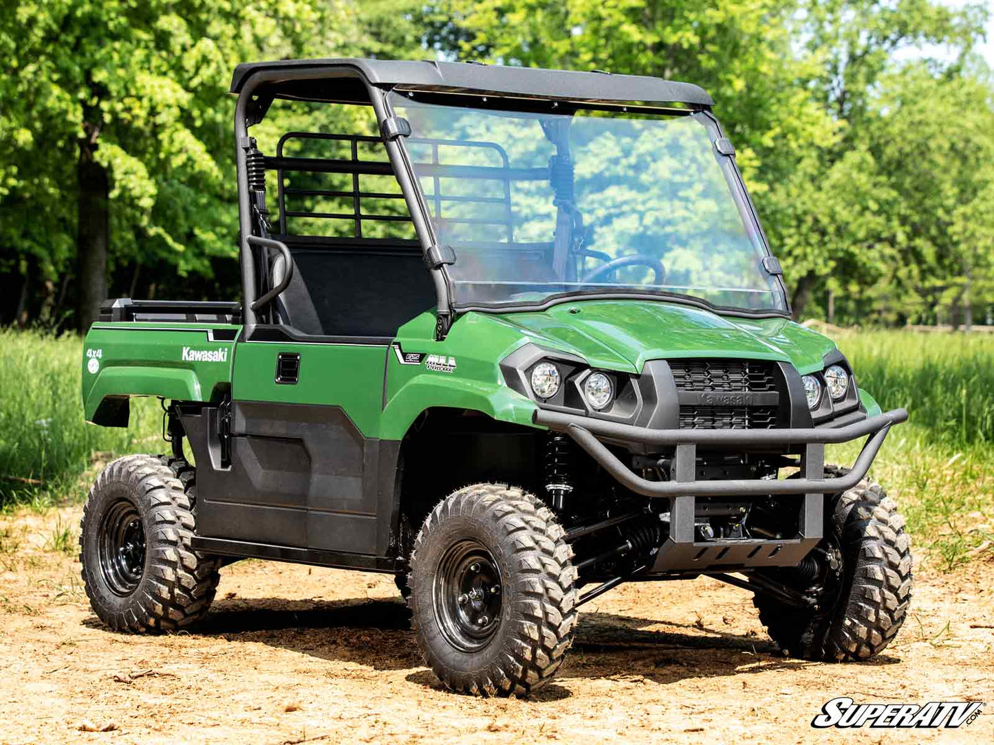 SuperATV - Kawasaki Mule PRO-MX Scratch-Resistant Full Windshield