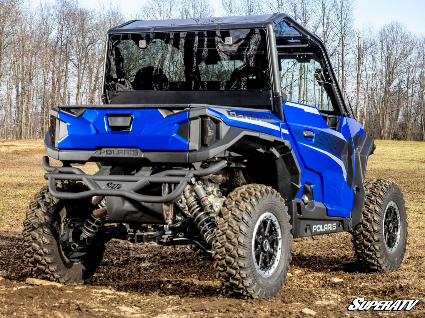 SuperATV - Polaris General XP 1000 Rear Glass Windshield