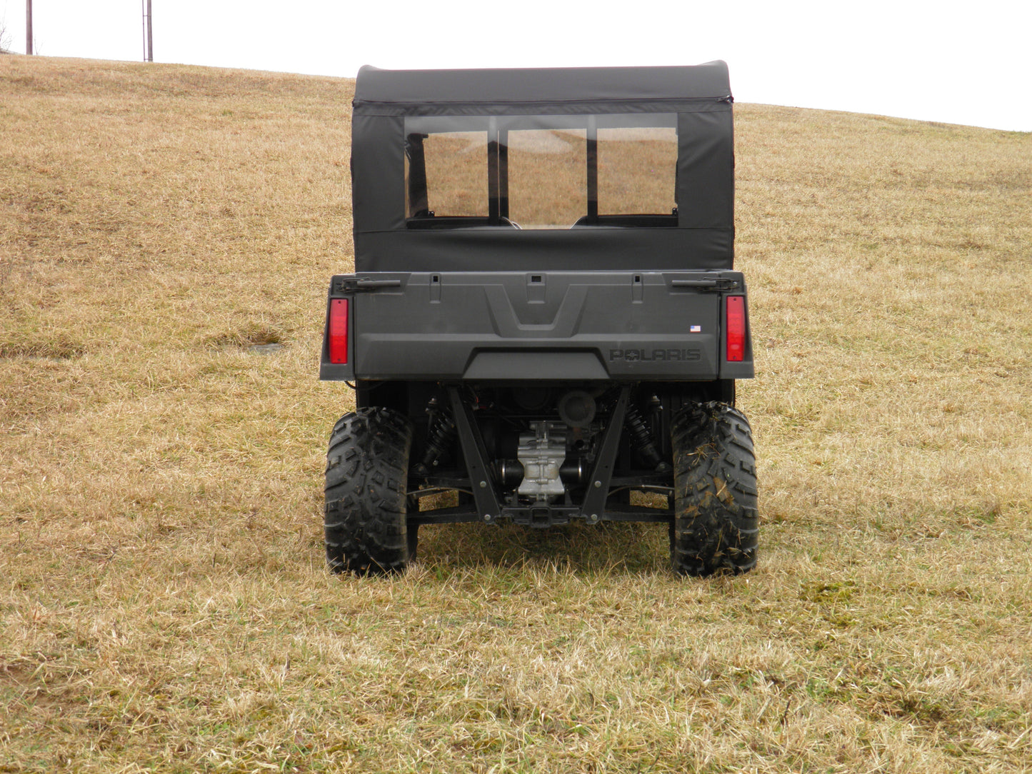 Polaris Ranger Crew 570 Mid Size - 4 Passenger - CAMO Full Cab Enclosure with Vinyl Windshield - 3 Star UTV