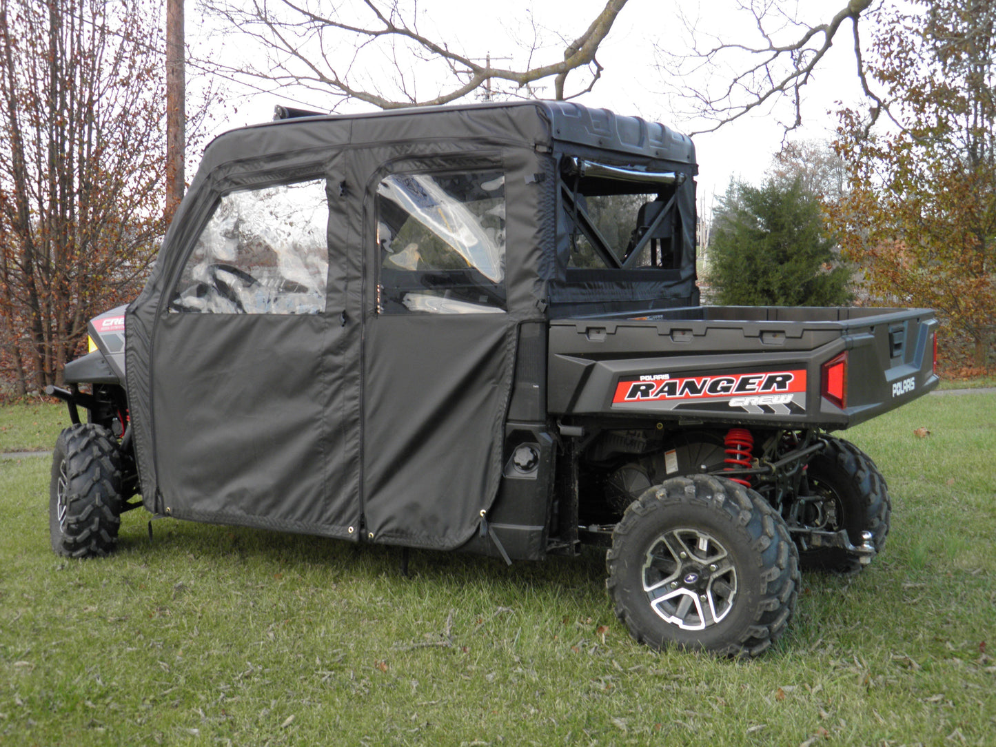 Polaris Ranger Crew Mid Size 570 - 4 Passenger - BLACK Door/Rear Window Combo - 3 Star UTV