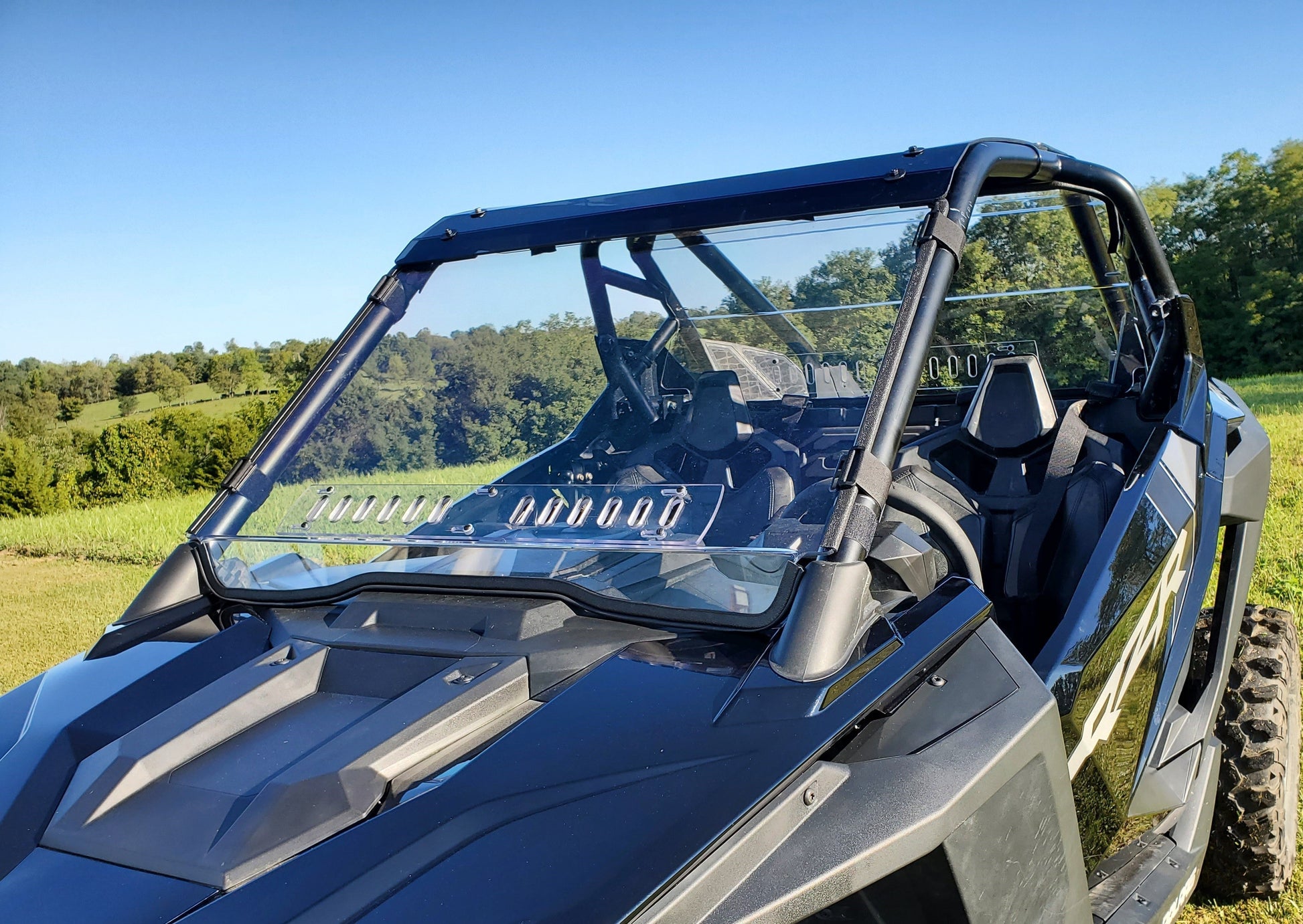 Polaris RZR PRO XP-1 Pc Scratch Resistant Windshield Clamp and Vent Options - 3 Star UTV