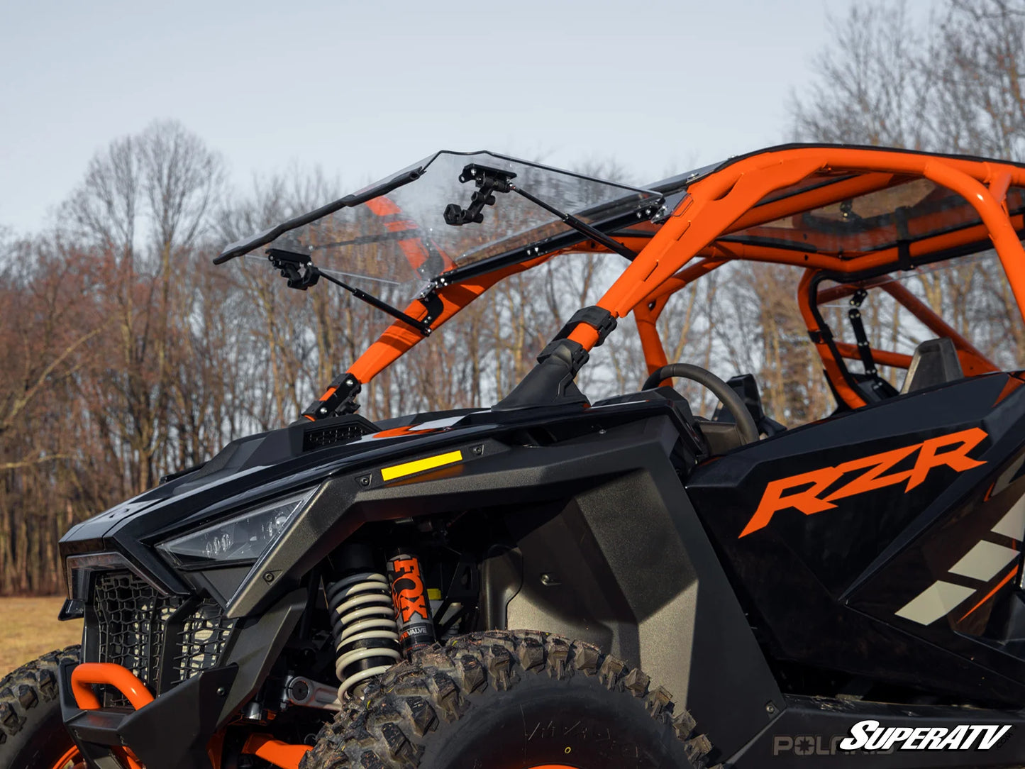 POLARIS RZR TURBO R SCRATCH-RESISTANT FLIP WINDSHIELD