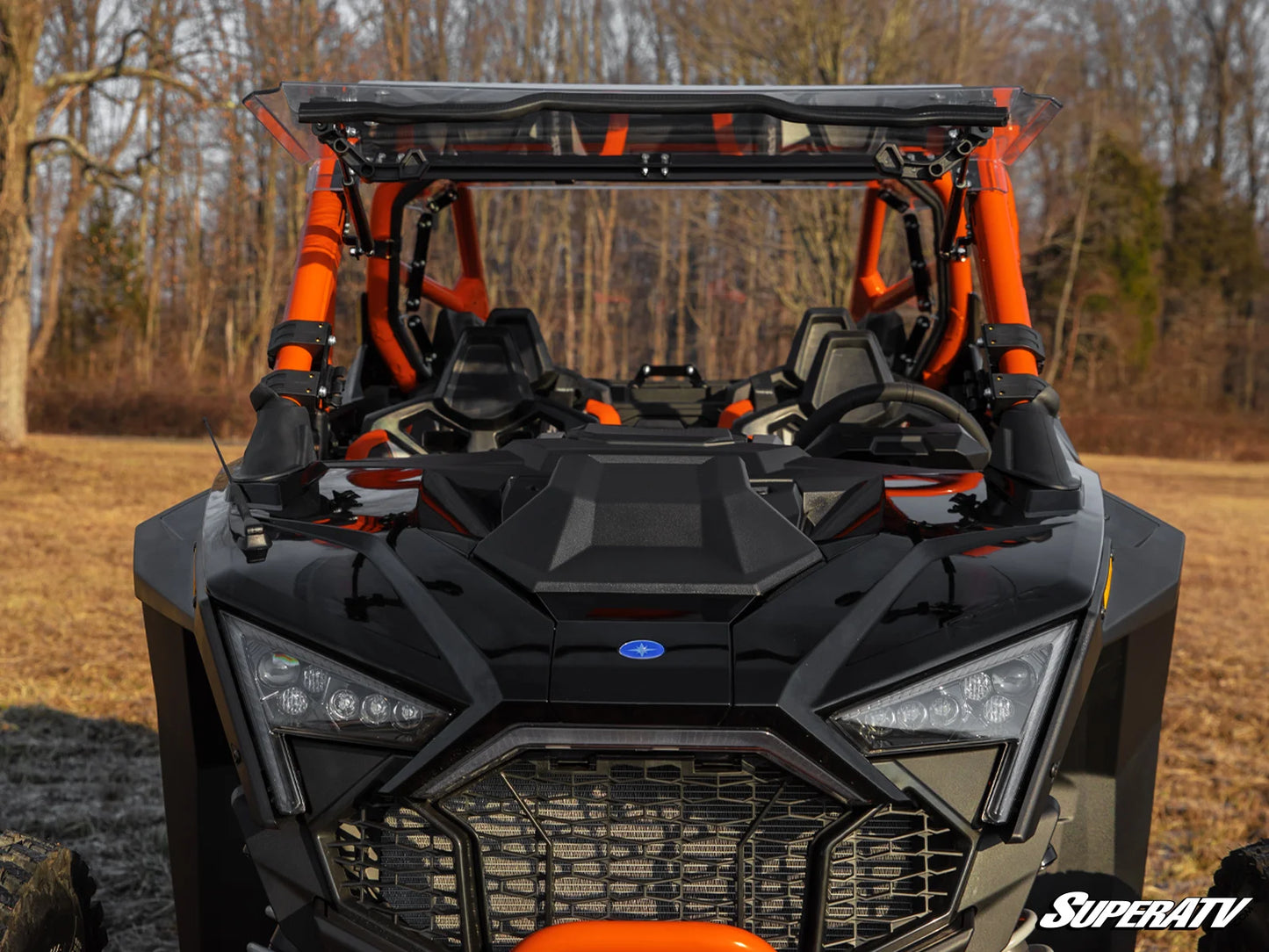 POLARIS RZR TURBO R SCRATCH-RESISTANT FLIP WINDSHIELD