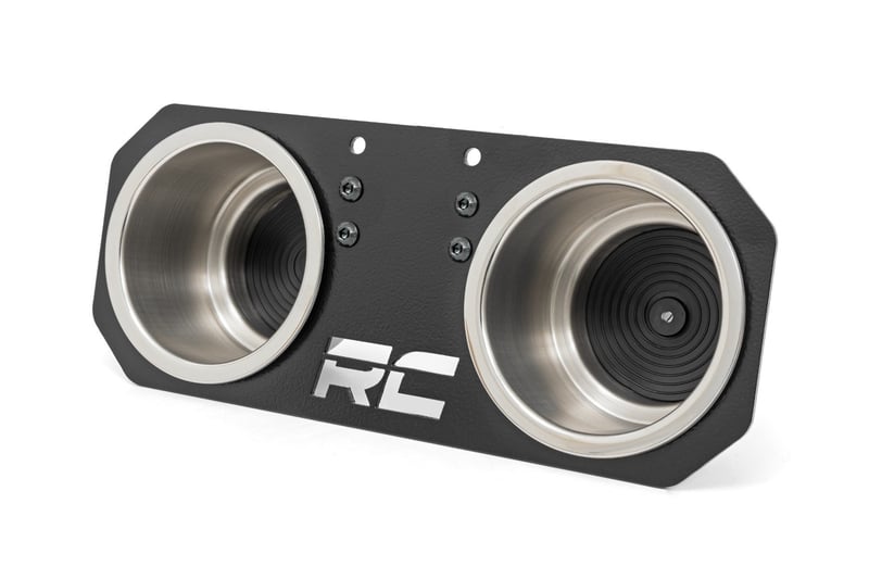 Rough Country - Passenger Grip Handle Dual Cup Holder - Polaris RZR Turbo R 4