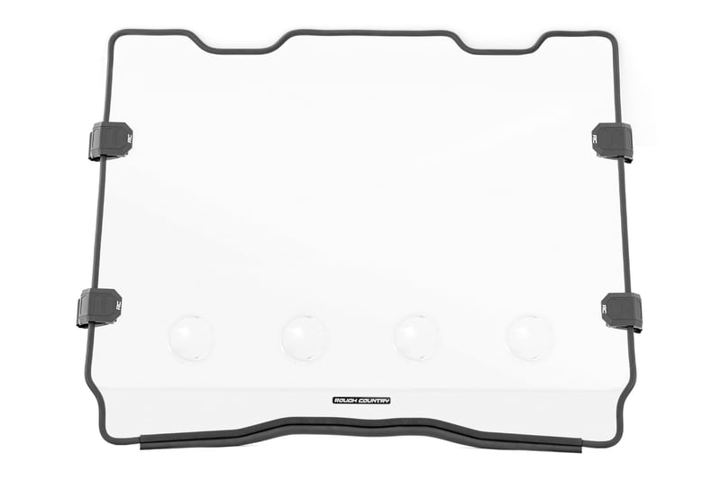 Rough Country - Vented Full Windshield - Scratch Resistant | Polaris RZR PRO/Turbo R