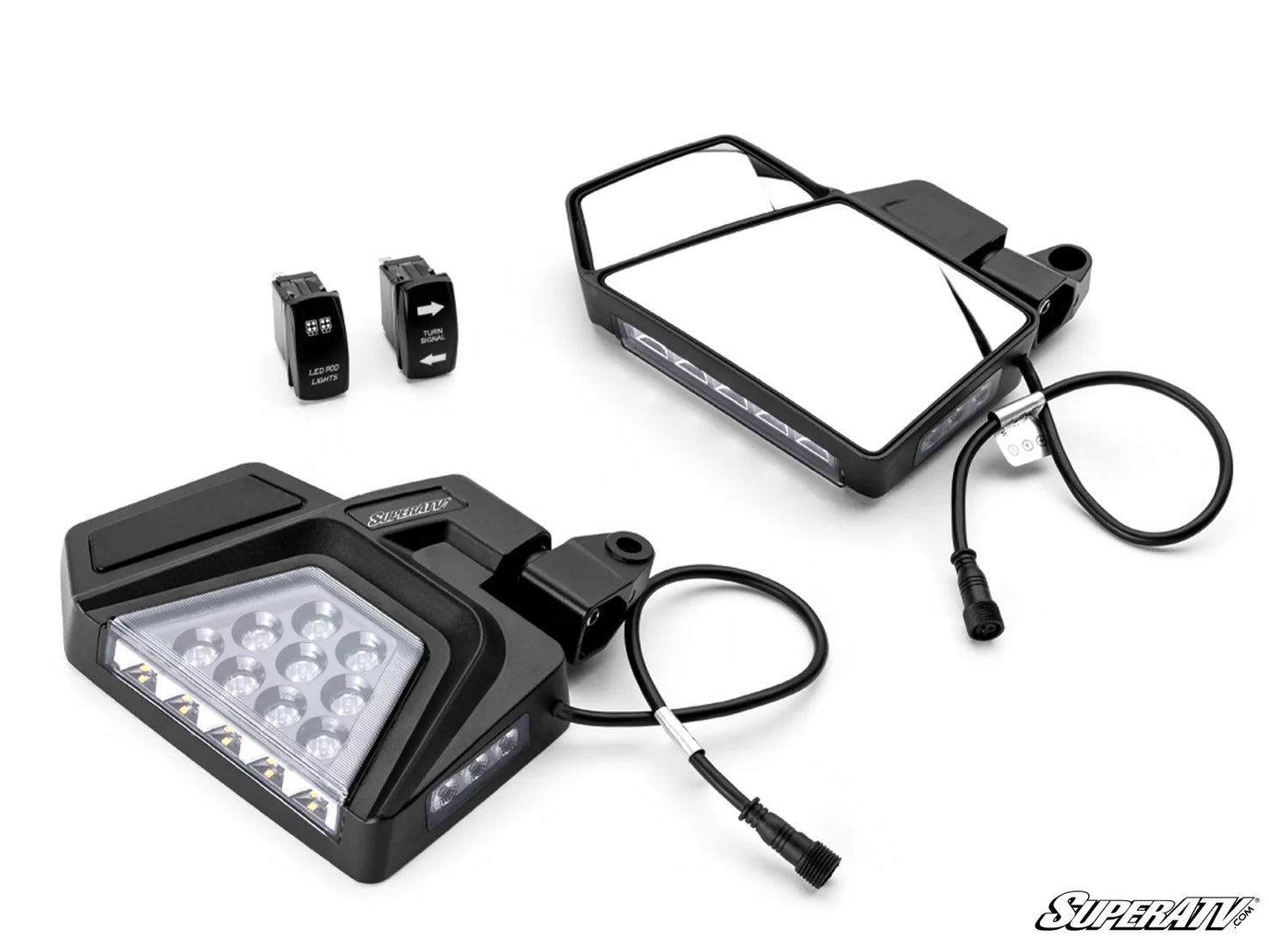 SuperATV - Yamaha Dual Section LED Side-View Mirrors