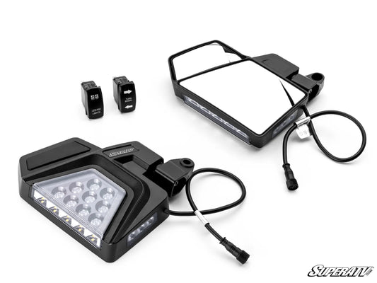 SuperATV - Yamaha Dual Section LED Side-View Mirrors