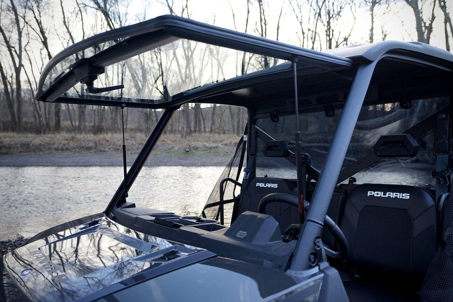 Team MSC - Polaris Ranger 1000 Tip Out Windshield - Light Tint