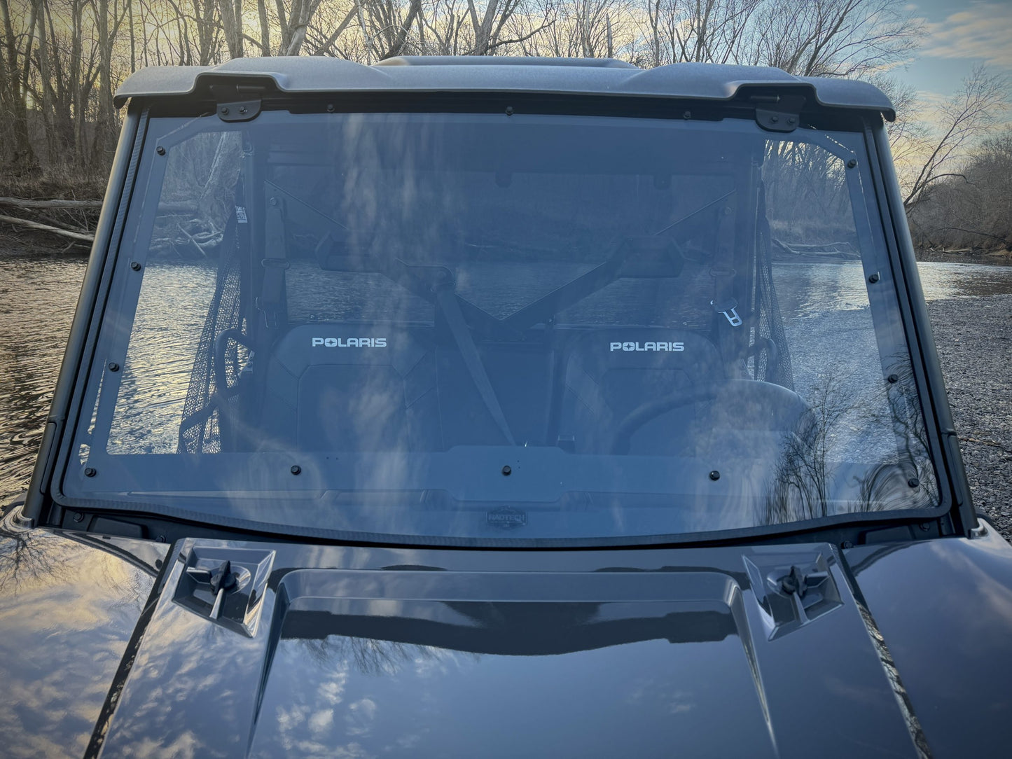 Team MSC - Polaris Ranger 1000 Tip Out Windshield - Clear & Dark Tint