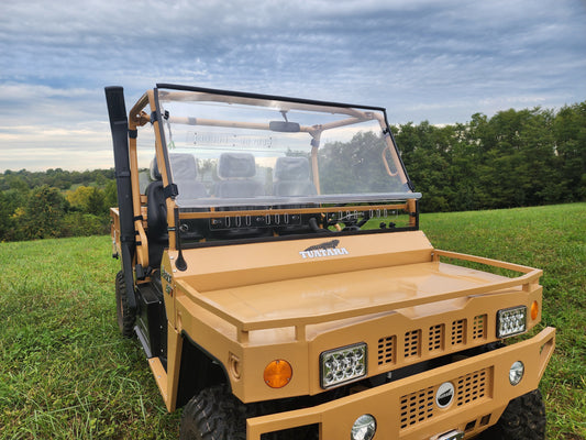 Tuatara - 2 Pc Scratch-Resistant Windshield w/Clamp and Vent Options - 3 Star UTV