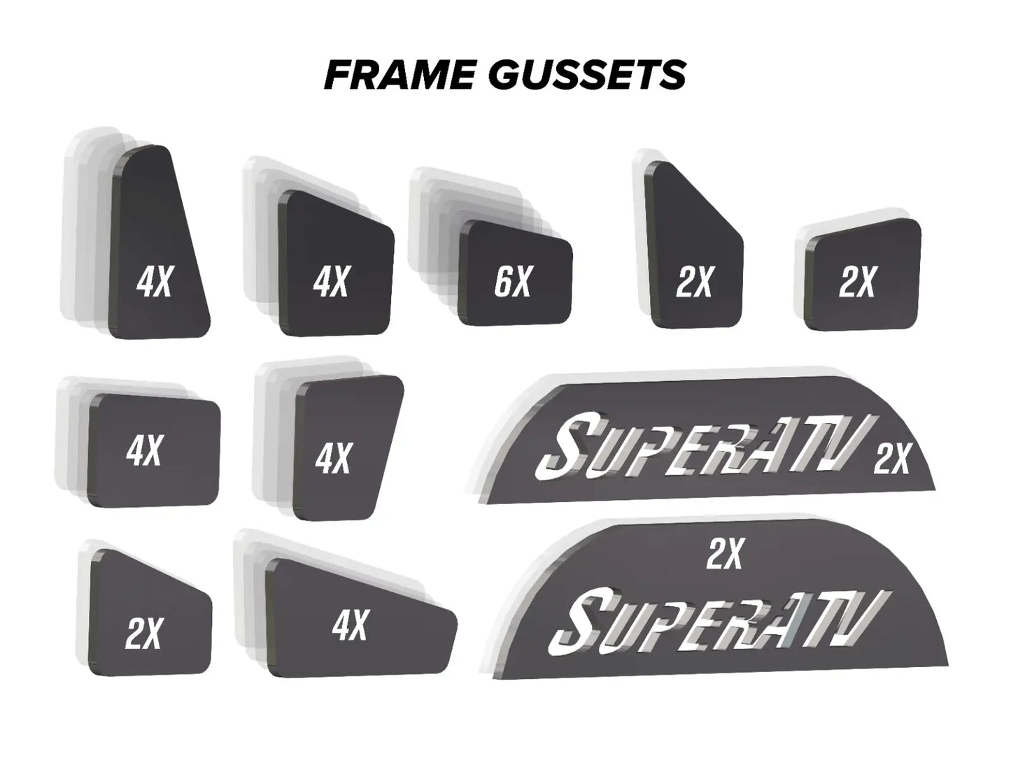 CAN-AM DEFENDER WELD-IN GUSSET KIT