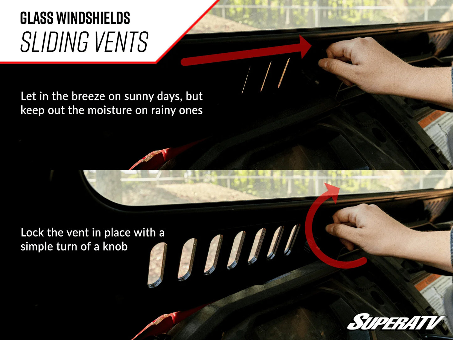 SuperATV - Can-am Maverick X3 Glass Windshield