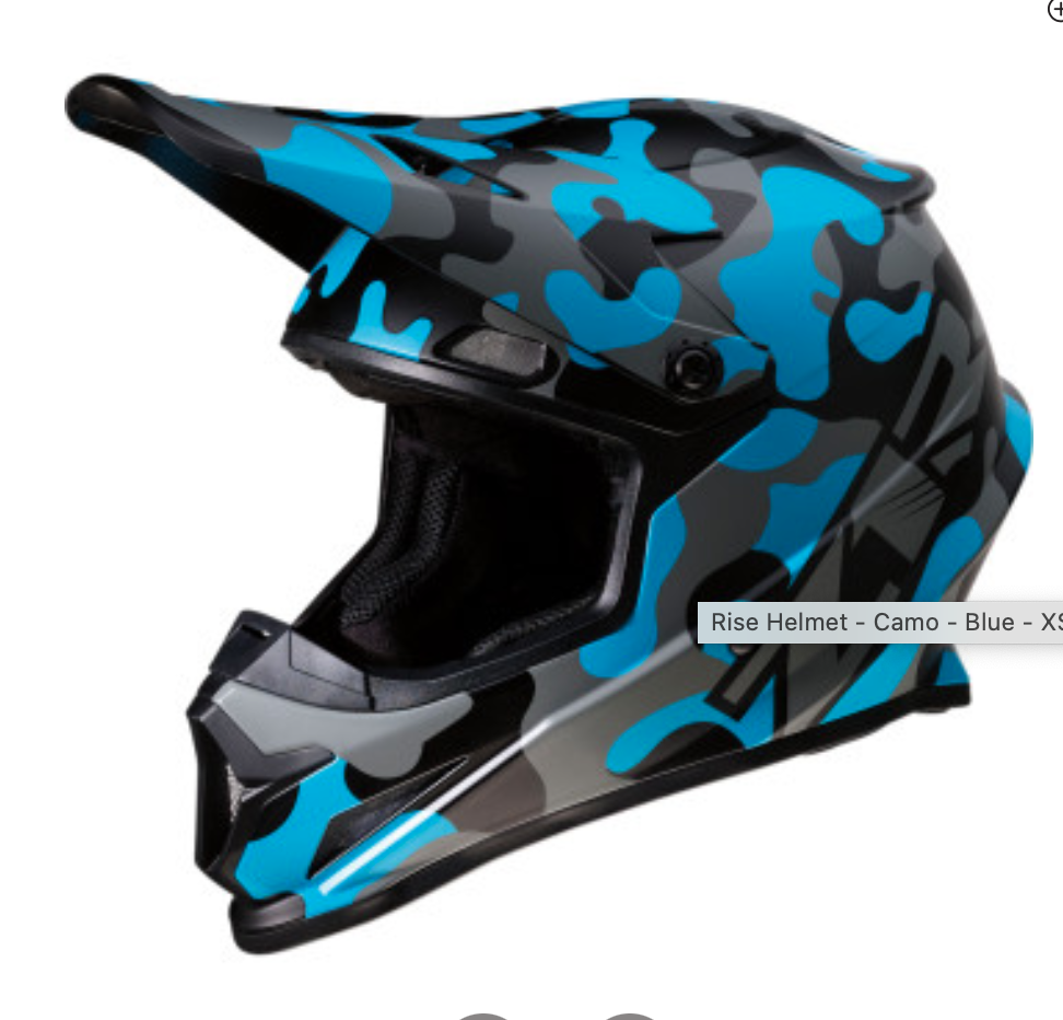 RISE HELMET-BLUE CAMO