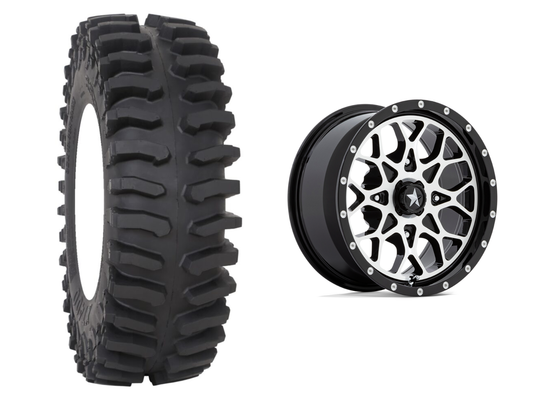 SYSTEM 3 XT 400 | M45 (MACHINED) | WHEEL AND TIRE KIT