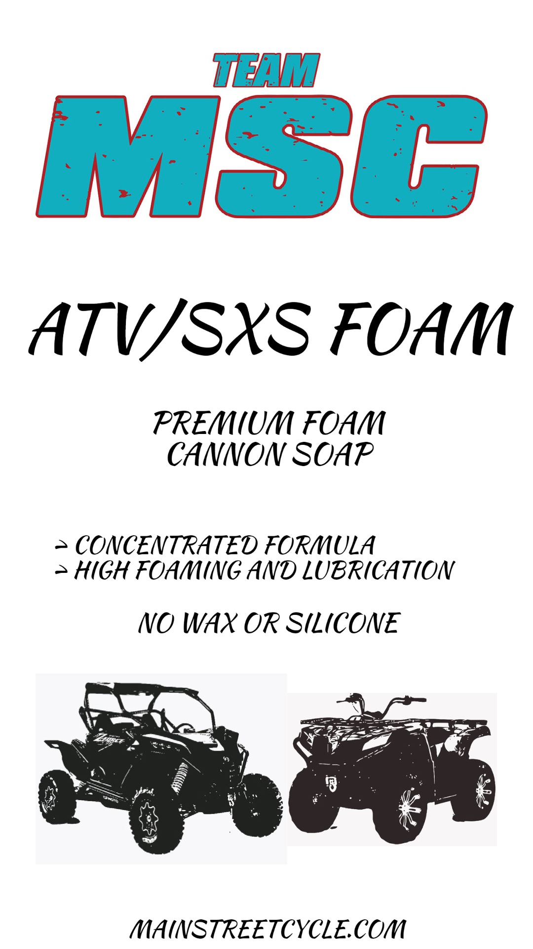 TEAM MSC | ATV/SXS FOAM | 32 FL OZ. -