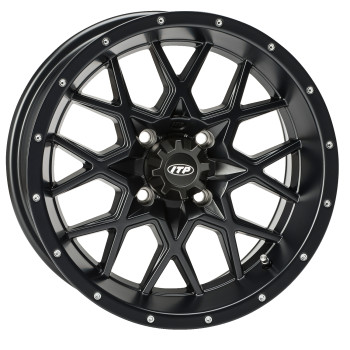 ITP HURRICANE | MATTE BLACK | MAXXIS CARNIVORE - WHEEL AND TIRE KIT