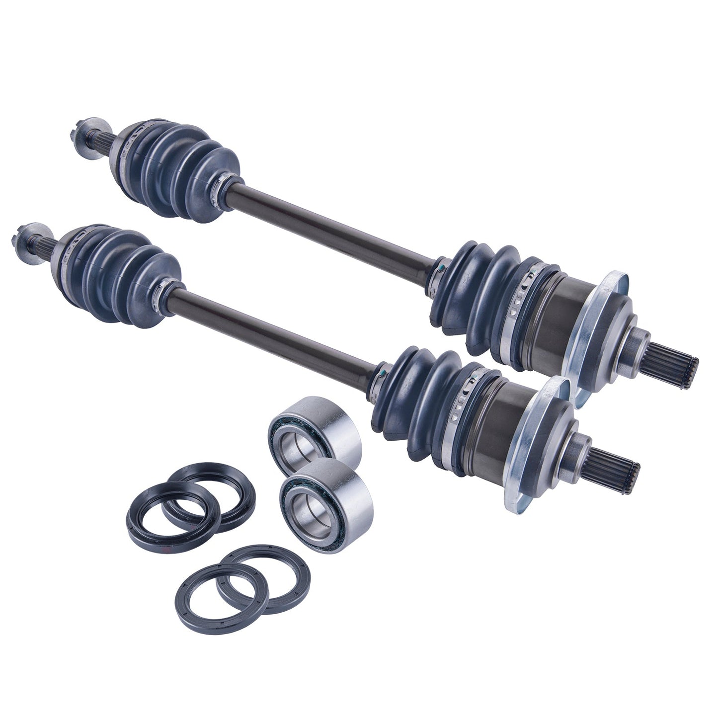 Arctic Cat 400 500 FIS Rear Axles and Wheel Bearing Set 2002 - 2004