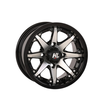 HIGH LIFTER | HL10 | GLOSS BLACK + MACHINED - 12"X7" - 4/110 - 4+3