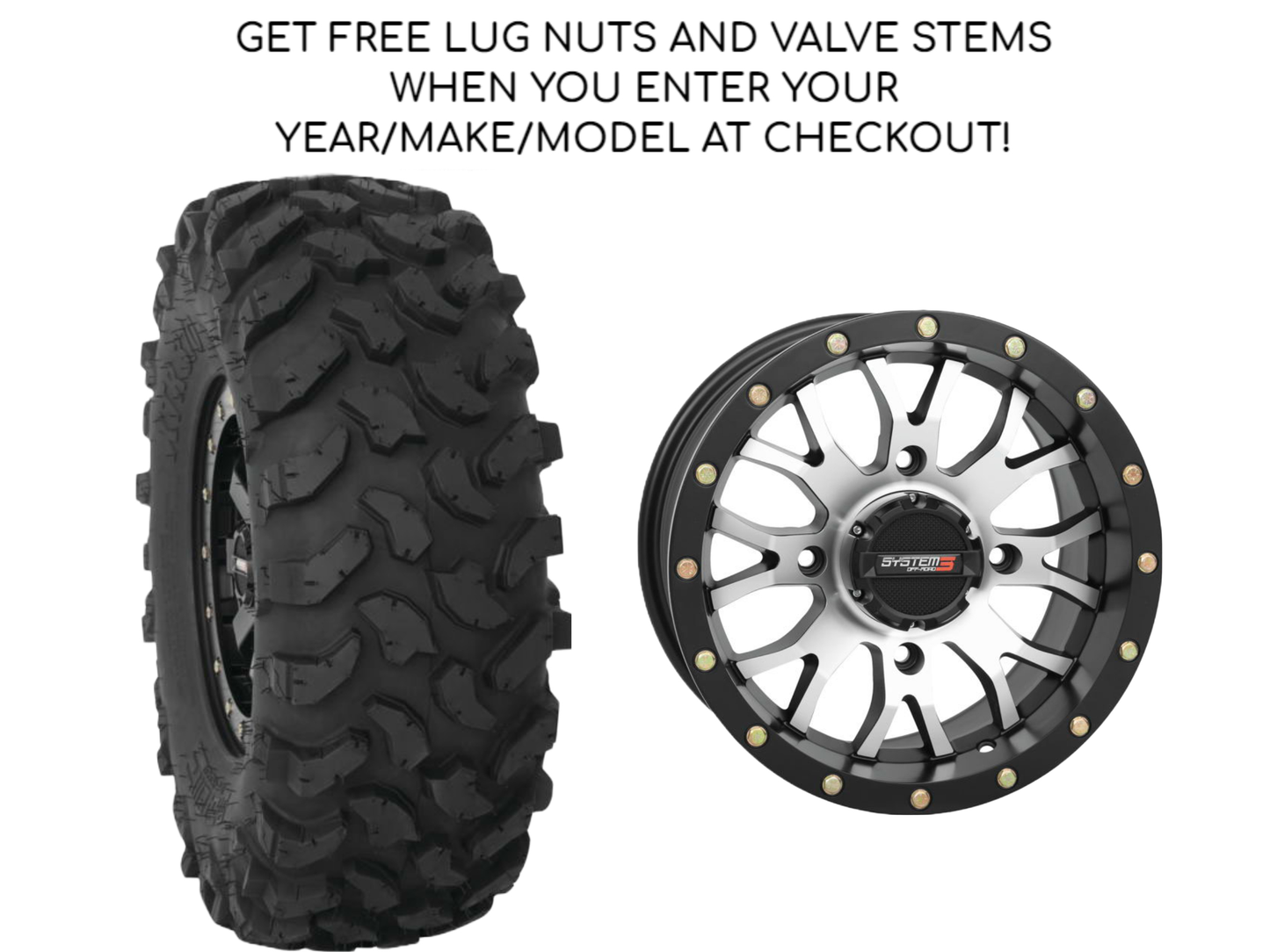 SYSTEM 3 XTR 370 - ST-3 - WHEEL AND TIRE KIT